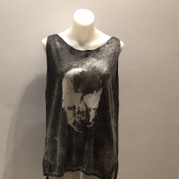 Skull Cashmere Tank Top - Picture 1 of 2